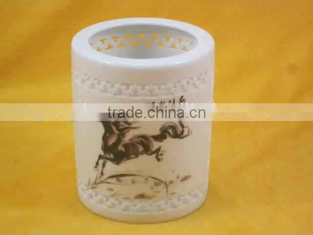 YF14005 ceramic pen holder