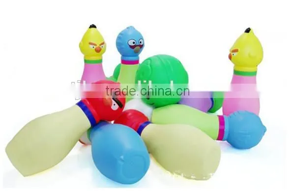 Plastic kids toy bowling ball bowling pin game toy