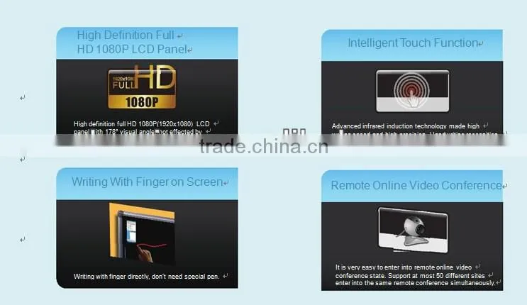 65 inch Donview LED smart flat touch panel