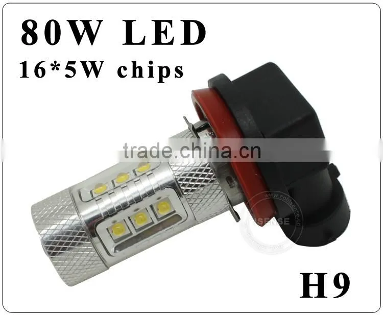 China led lamp 9v -60v 80w fog light h9 h8 h10 h11 h16 fog lights for voxy
