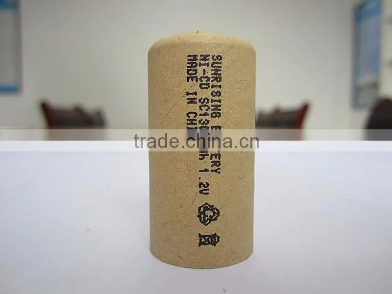 Ni-Cd Rechargeable battery sc1300 ni cd battery pack