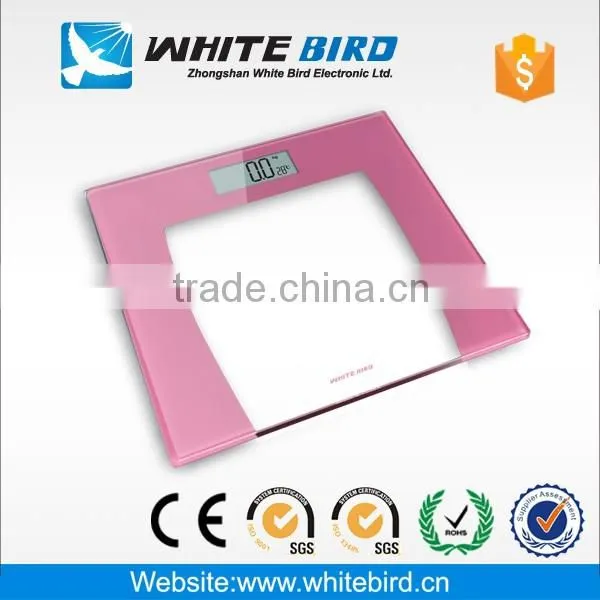 Electronic glass personal body weight bath scale