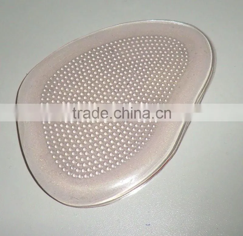 Wholesale comfortable foot care forefoot silicone gel insole