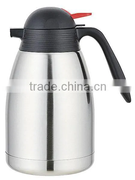 promotion gift double stainless steel metal arabic coffee pot, metal vacuum flask