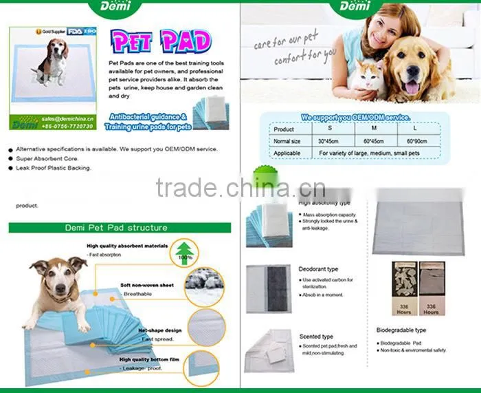 High quality safety grade pet reusable waterproof puppy pad