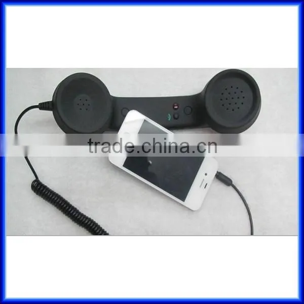 Hot selling mobile phone handset for iphone, Innovative Anti-Radiation plastic Bluetooth retro mobile/cell phone handset