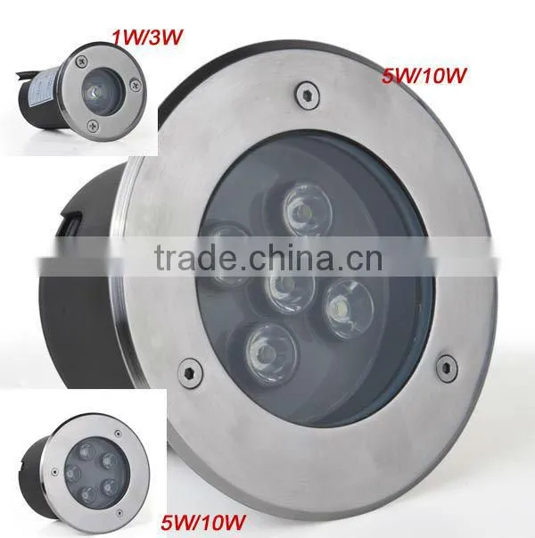 HOT! High power 3w/5w/10w landscape led in ground light ip65 90-264V CE/RoHS