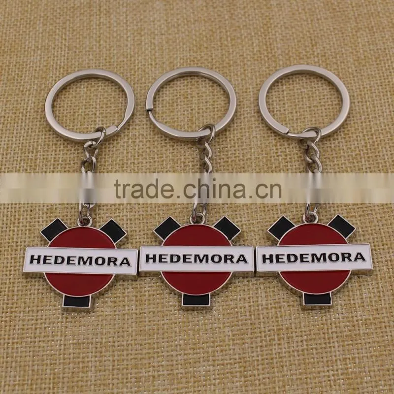 High quantity custom metal enamel keychain for sale