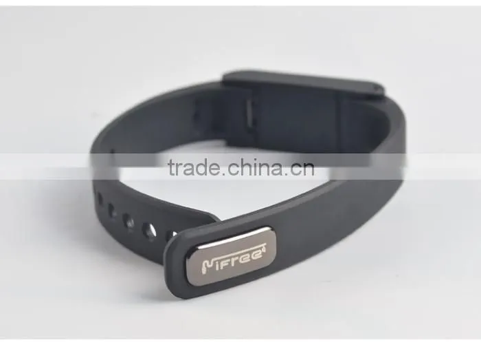 2014 New Waterproof Smart Bracelet Bluetooth Health Wristband with APP Sync Pedometer Sleep Tracing