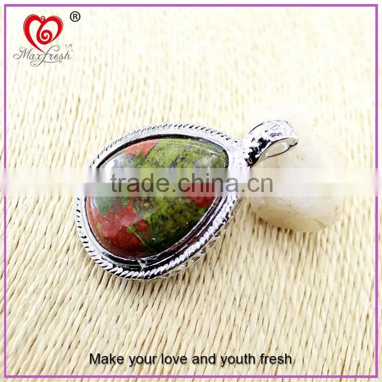 Top design artificial stone jewelry western style large stone jewelry stainless steel big stone jewelry
