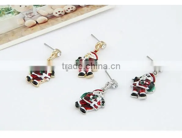 santa earring Christmas motif ornaments santa claus wholesale earring 2013 new