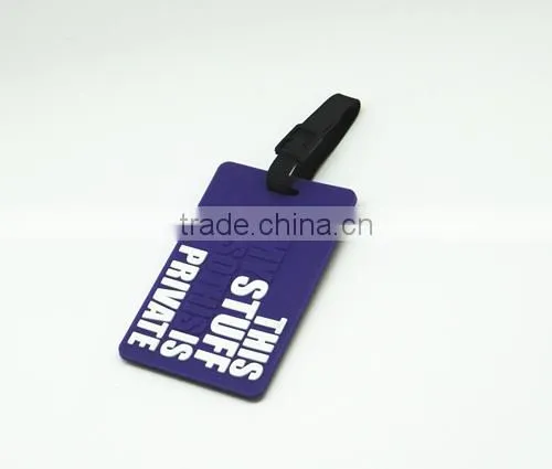 Factory direct sale rubber pvc travel luggage name tags