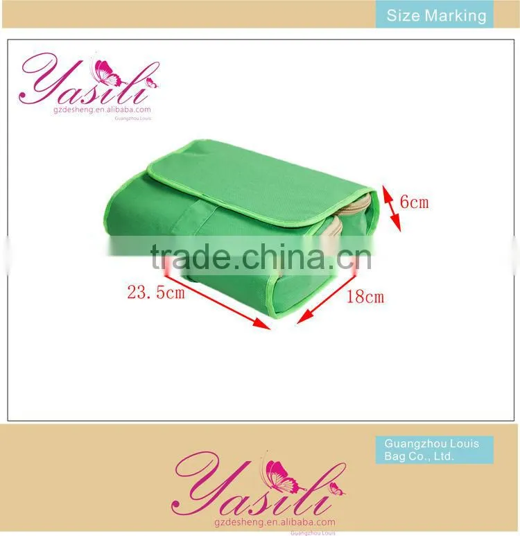 fold up makeup bag;portable Cosmetic Pouch;cosmetic bags with compartments