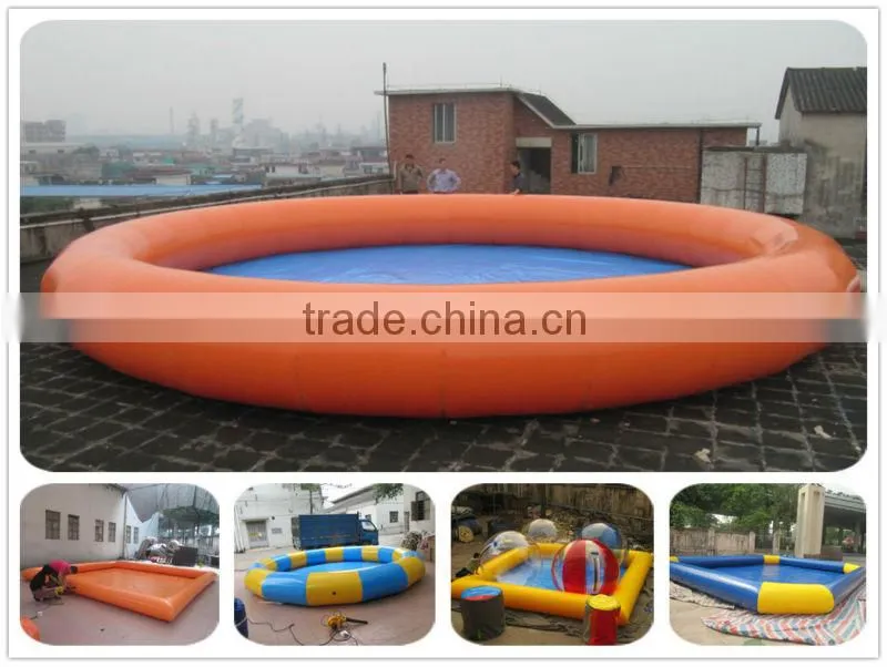 2014 outdoor giant yellow inflatable swimming pool