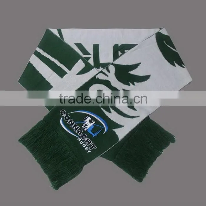 ACRYLIC JACQUARD LOGO PROMOTIONAL FOOTBALL TEAM SCARF