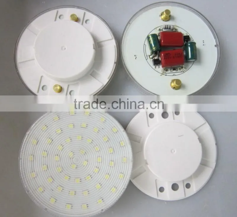 GX53283539D Glass cover 2835SMD 80Ra 5W Dimmable GX53 LED Ceiling Light