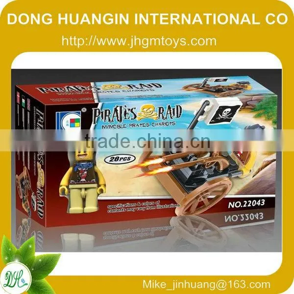 Wange Train Seris Children Intelligent plastic color building block toys