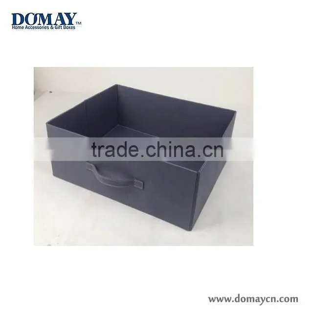 2015 hot sale fashion leather hamper wholesale