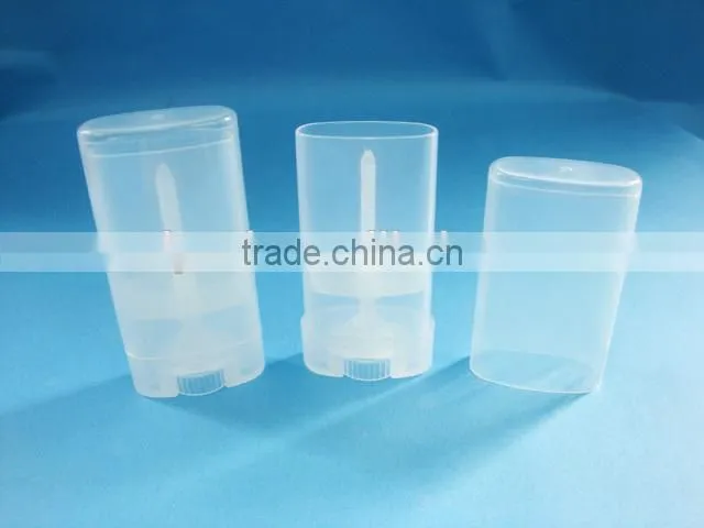 AS clear deodorant stick container, 30g 50g plastic cylinder deodorant container