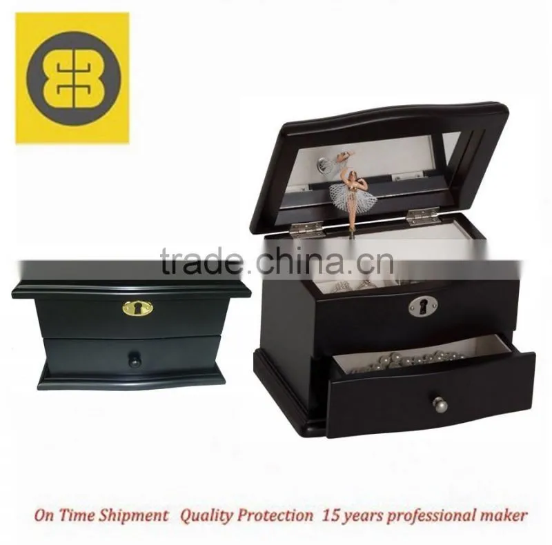 Ballerina Treasure Wooden Music Box