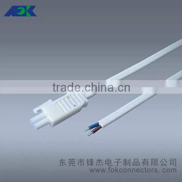 Unique design 12-30V Mini 2-Pole AMP extension plug-in socket for 12V Halogen Luminaires