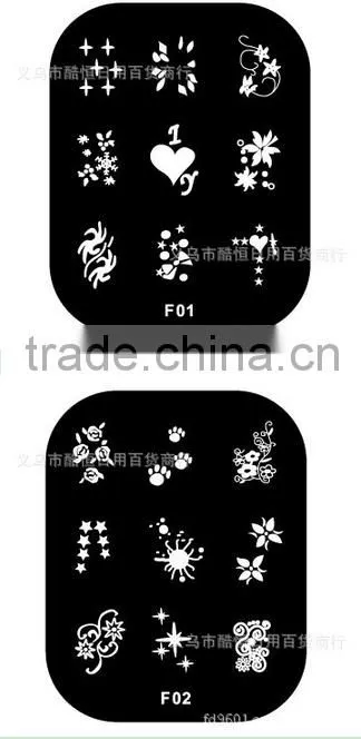 DIY metal stamping nail art