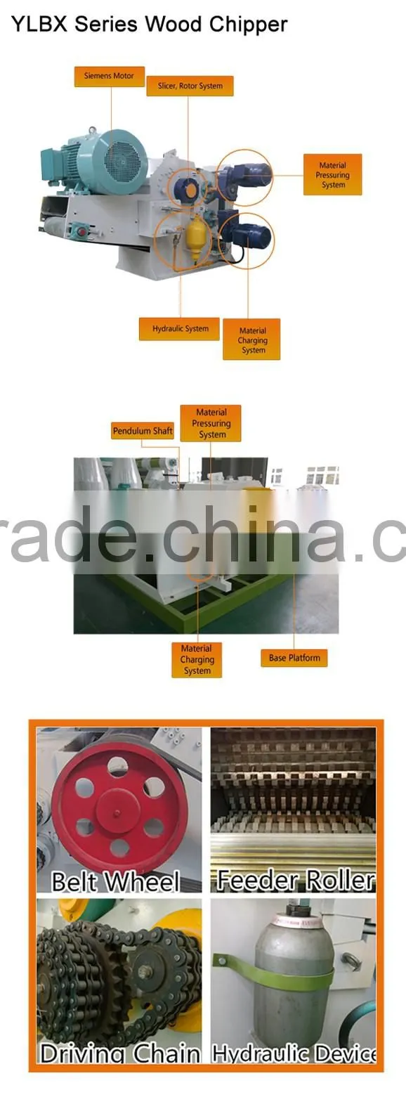 complete turn key project timber chipper machine with long service time