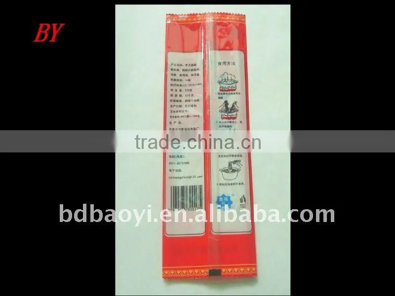 PE/PET laminated promotional delicious noodle packaging bags