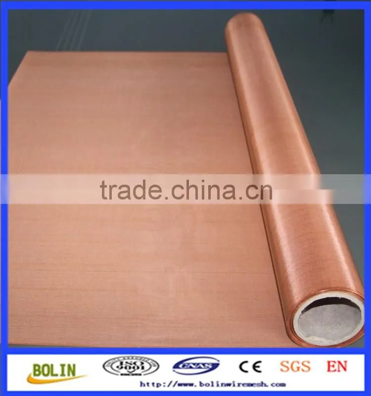 Alibaba china high quality brass wire mesh copper wire mesh fabric