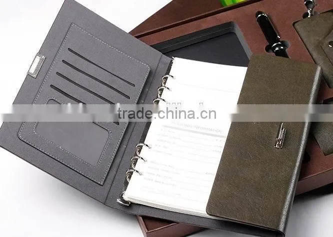 Set of 4 gift set 2016 New arrival with notebook,pen with logo