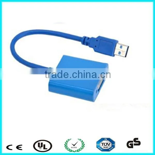 Hot selling 1080P black usb to vga adapter
