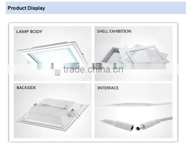 three color changable round/ square led panel light for office lighting 6w 12w 18w