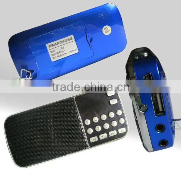 L-088 portable music radio speaker,2014 hot seller