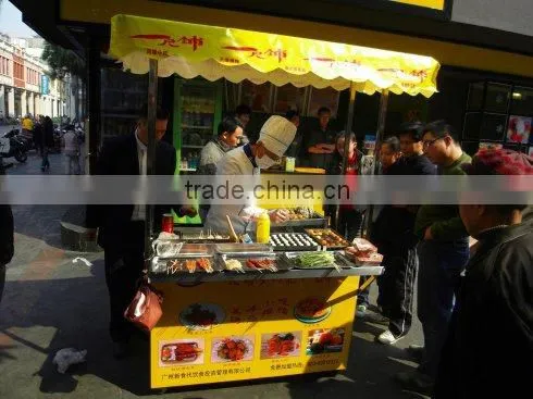 Fashionable factory price Mobile Food Vending Cart/Mobile Food Trailer/Vending Booths for sale supplier in Guangzhou