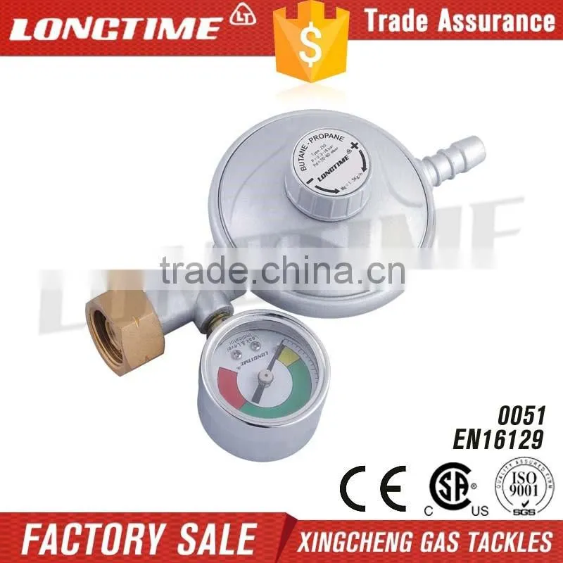 Domestic Use LP Gas Regulator with Gauge