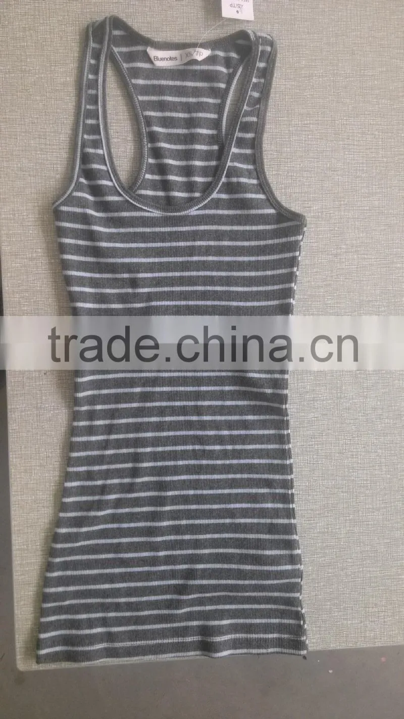 Popular high quality Lady's Cotton Spandex Sun-top for Summer