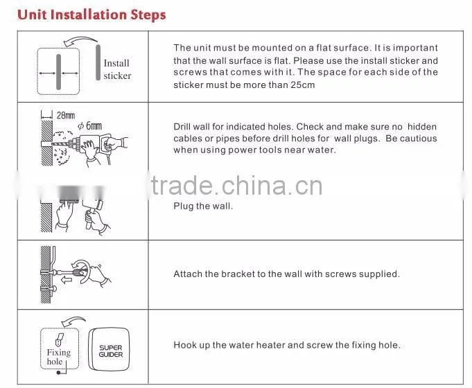 Instant heater electric shower heater price