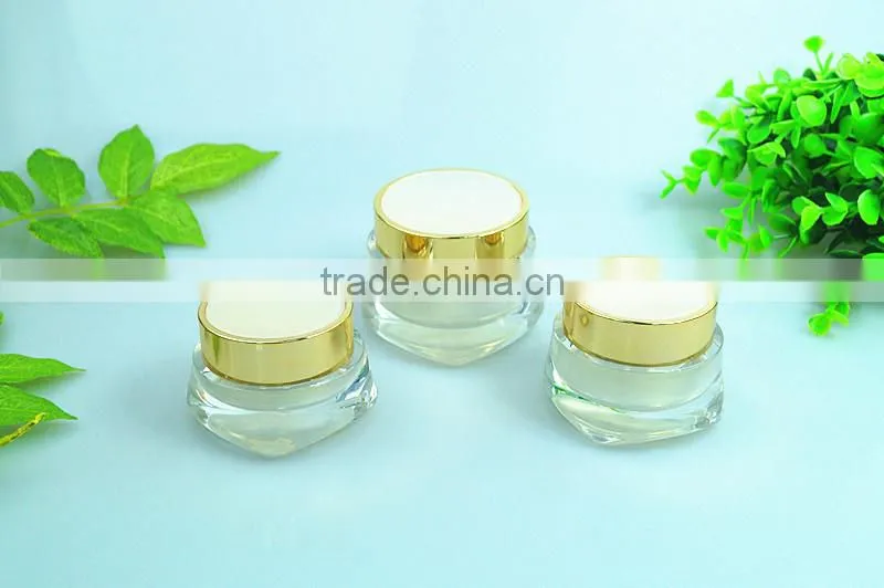 Acrylic vitamin skin care cream plastic jars