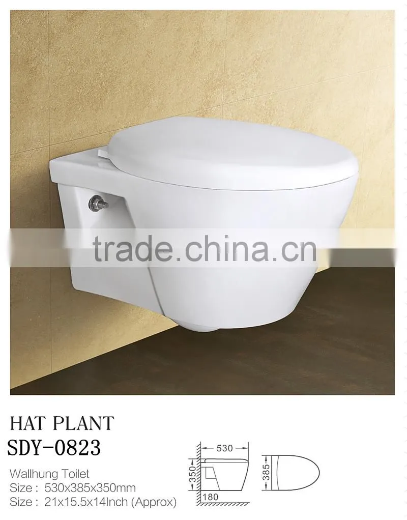 ceramic sanitary ware wall hung toilet wall mounted toilet seats