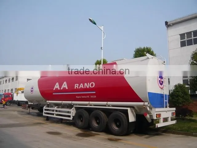 carbon steel semi-trailer 45000-60000 Litres fuel tanker truck capacity