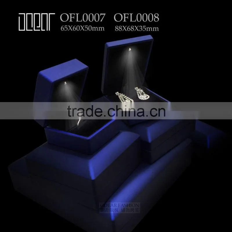 2015 new design solid wooden ring necklace earring box set
