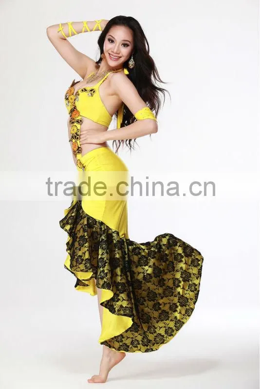 2014 belly dance mermaid dresses, belly dance wear for girl arabic carnival stage performance wear China Wuchieal QC2072