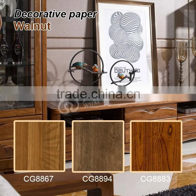 Hottest woodgrain floor covering decorative papers