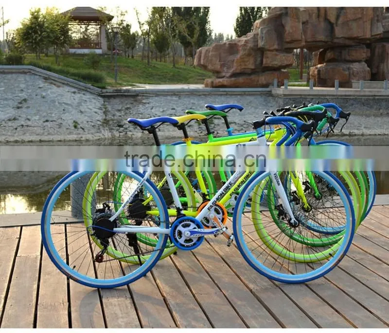 26-inch road bike 21 speed high carbon steel dual disc brakes road bike