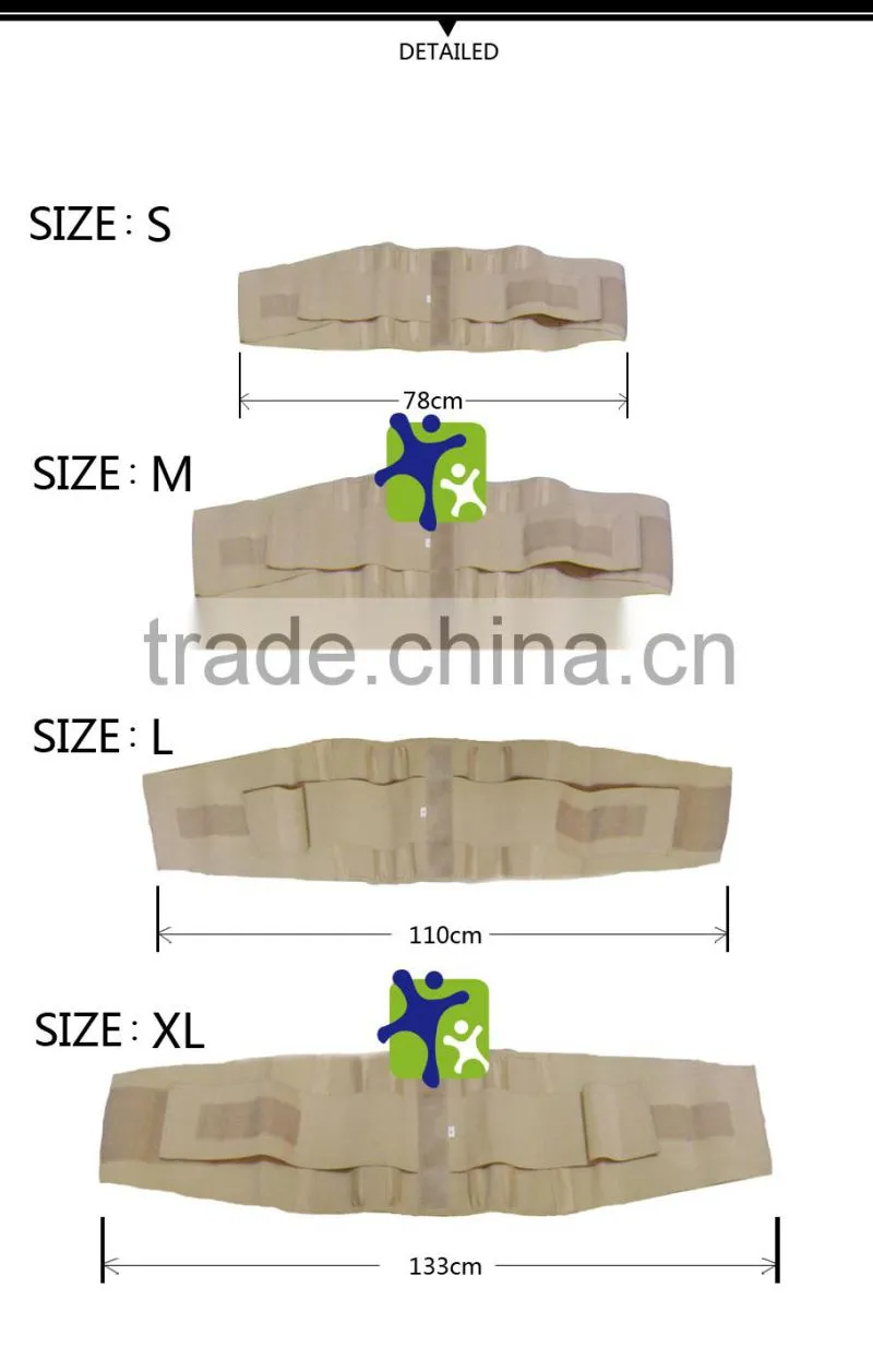 For lumbar crowd,back support with Aluminium belt