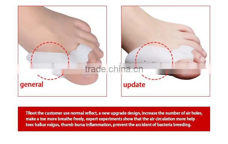 Soft Silica gel bunion protector Hallux valgus orthotics fit right/left toe
