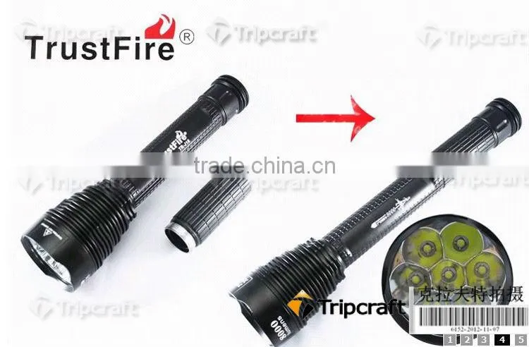 J18 TR-J18 SUPER BRIGHT LED Flashlight,8000 LM, 7* XML T6 High Power Torch for camping hiking