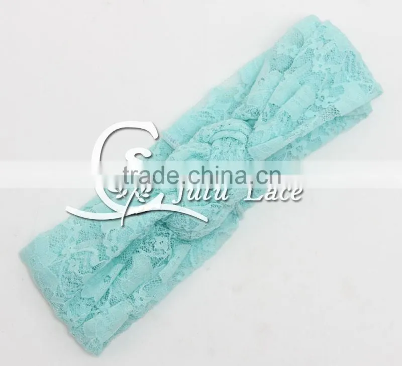Mini plastic diamond fabric flower hair tie for sexy lady, Handmade Flower Bride Bohemian Headband headband