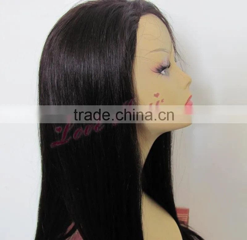 Factory wholesale natural looking hair wig 100% virgin brazilian hair lace front wig