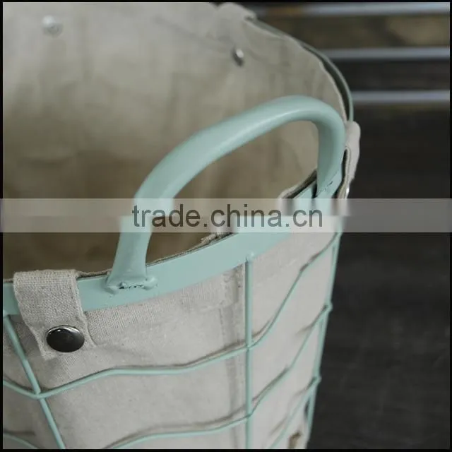 wholesale blue wire storage baskets